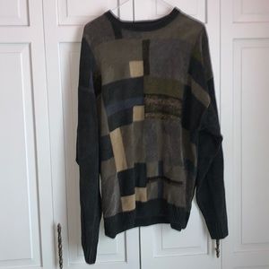 Vintage Color Block Sweater